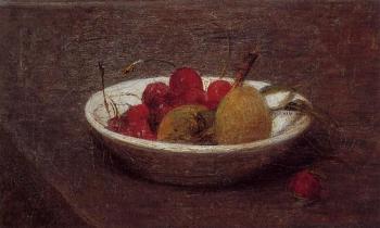 亨利 方丹 拉圖爾 Still Life of Cherries and Almonds